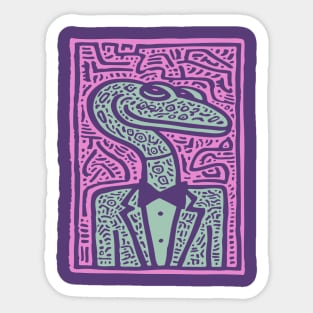 Dapper Serpent | The Gentleman Snake Sticker
